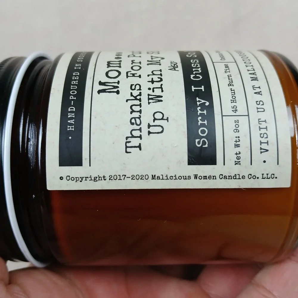 Malicious Womens Candle‎ Co NEW A Hot Mess Thanks For Putting Up With My Sh**